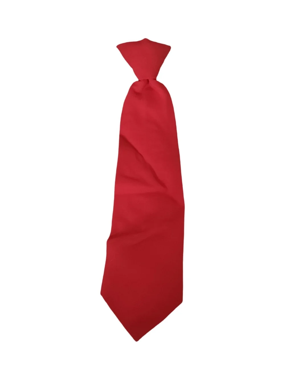 Solid Red Silk Tie